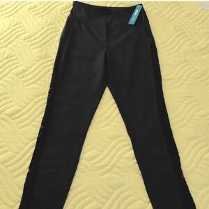 NWT! Walk Pop Leggings With Side Lace Panels XS